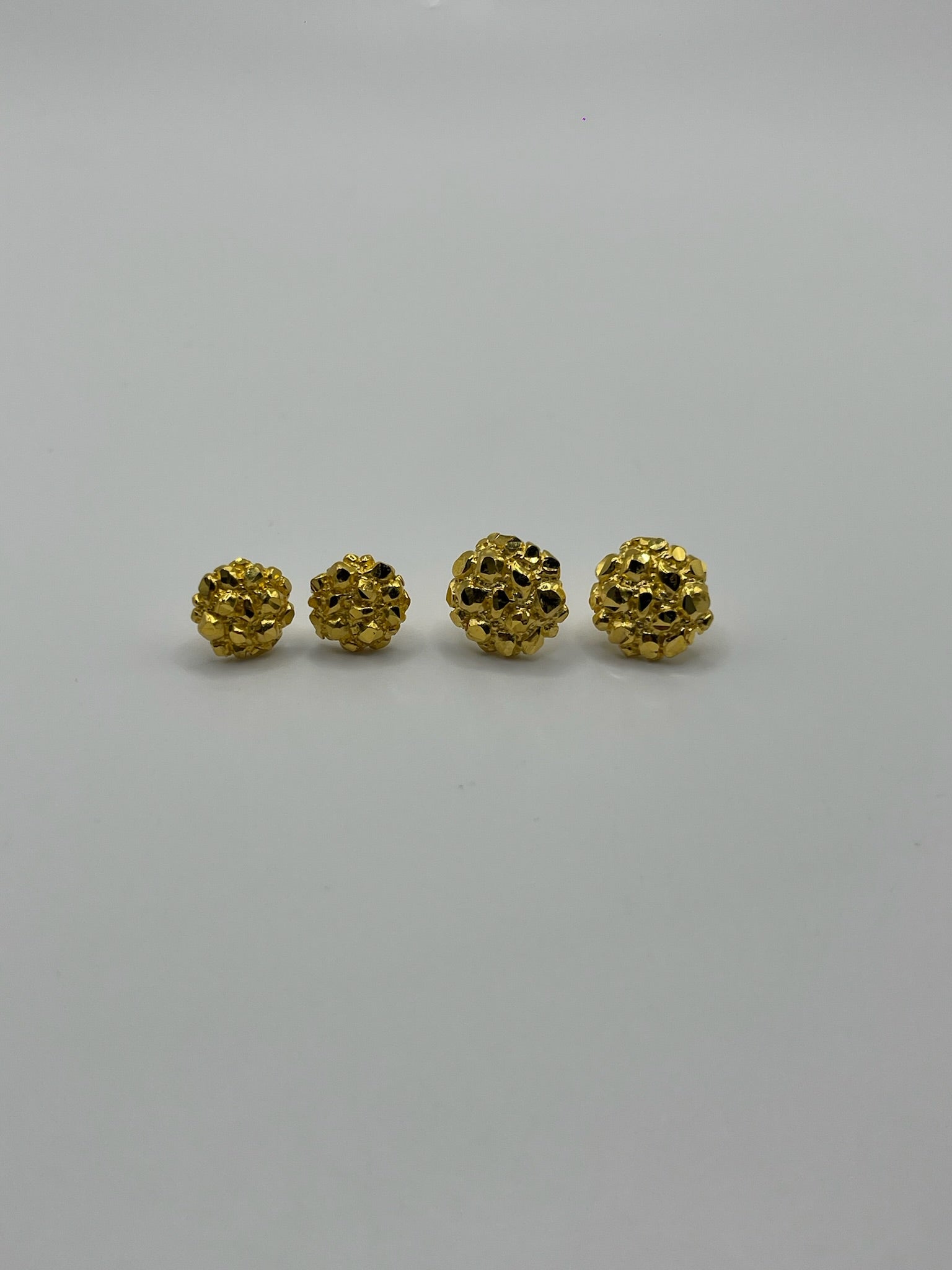 Small Round Nugget Earrings