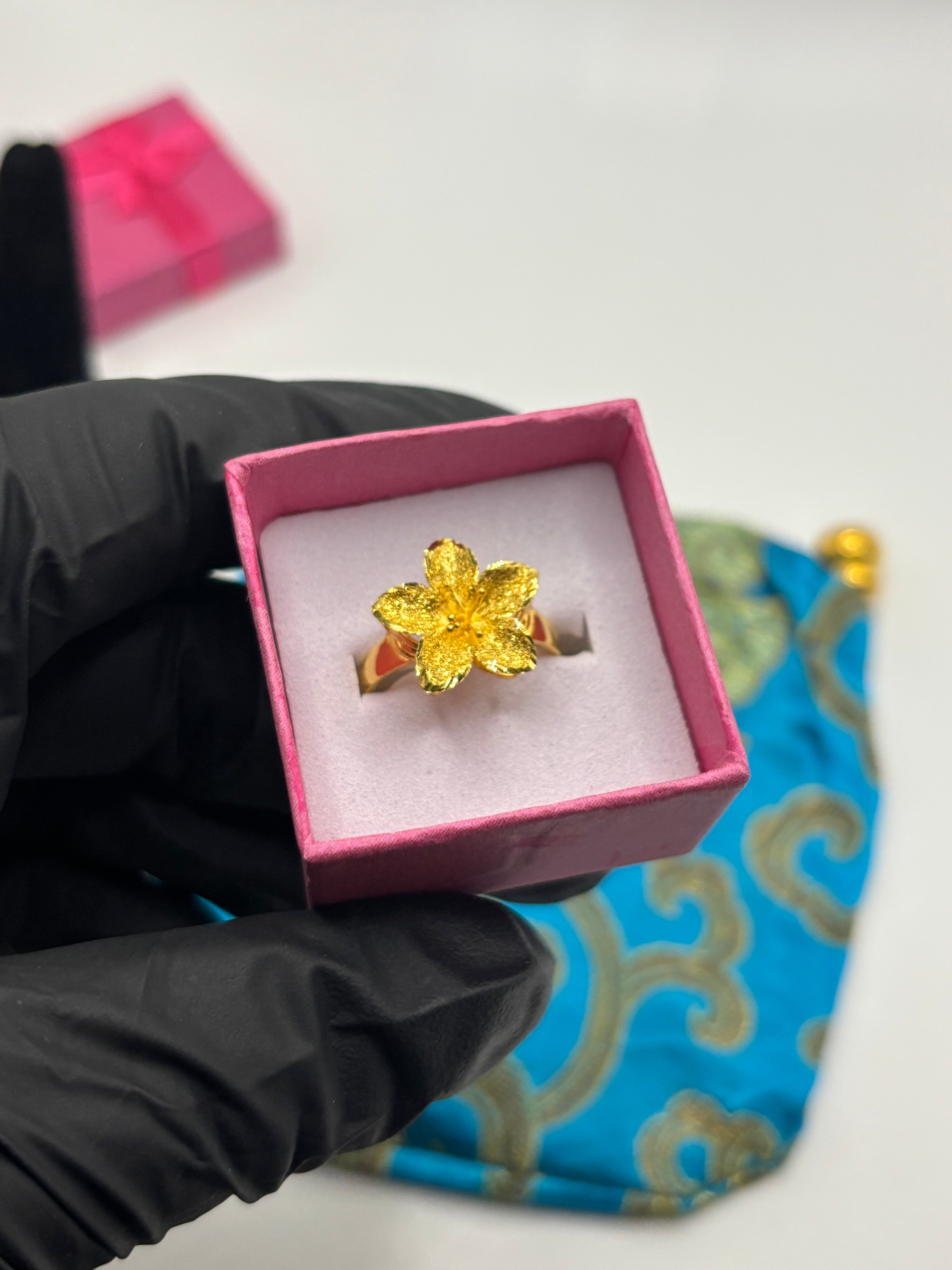 24k Lily Ring