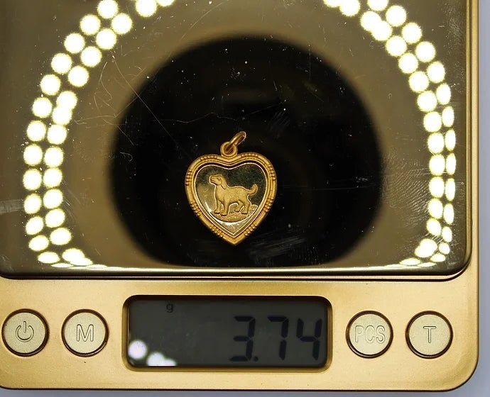 Pure 24k 999 Dog Charm Pendant - Meilingbling24k Jewelry