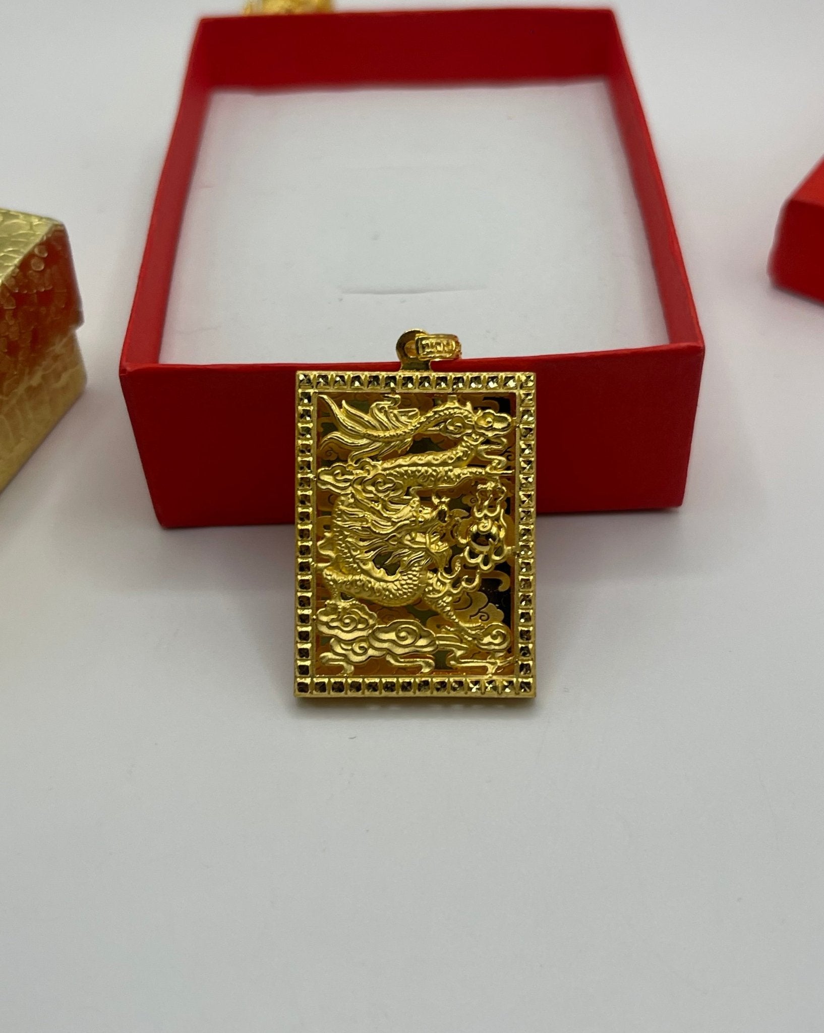 Pure 24k 999 Dragon Pendant - Meilingbling24k Jewelry