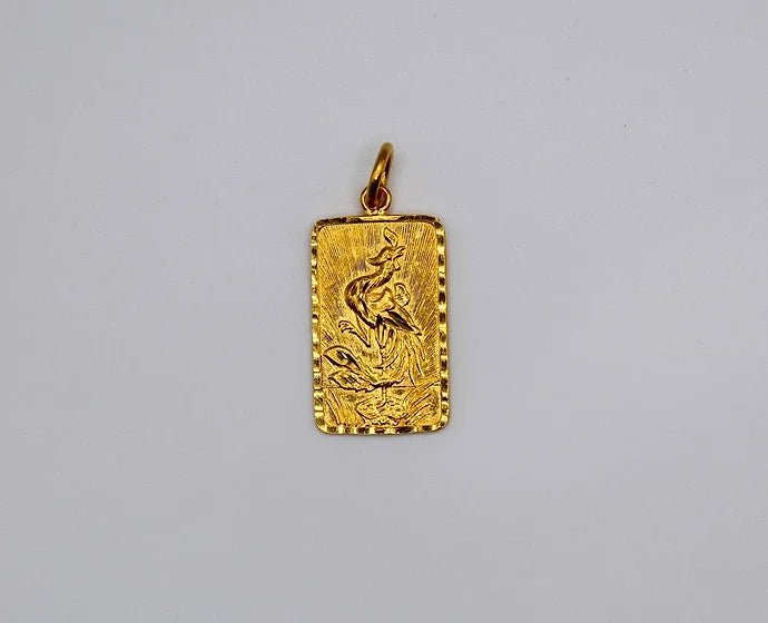 Pure 24k 999 Dragon/Swan Charm Pendant - Meilingbling24k Jewelry