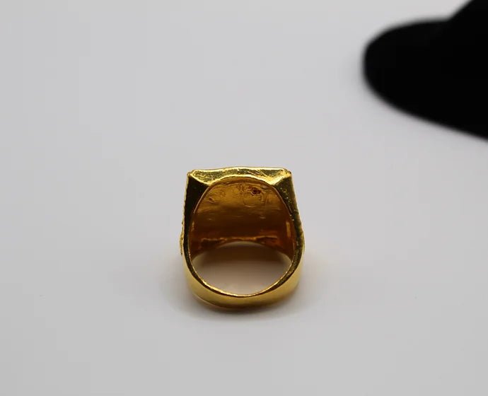 Pure 24k 999 Gold Dragon Ring - Meilingbling24k Jewelry