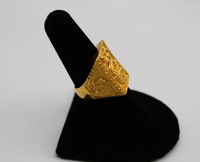 Pure 24k 999 Gold Dragon Ring - Meilingbling24k Jewelry