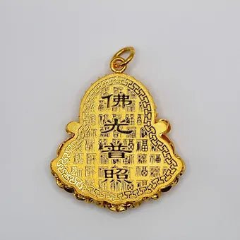 Pure 24k 999 Laughing Buddha Pendant - Meilingbling24k Jewelry