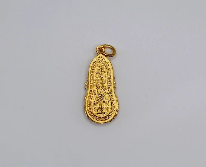 Pure 24k 999 Mother Bodhisattva Charm Pendant - Meilingbling24k Jewelry