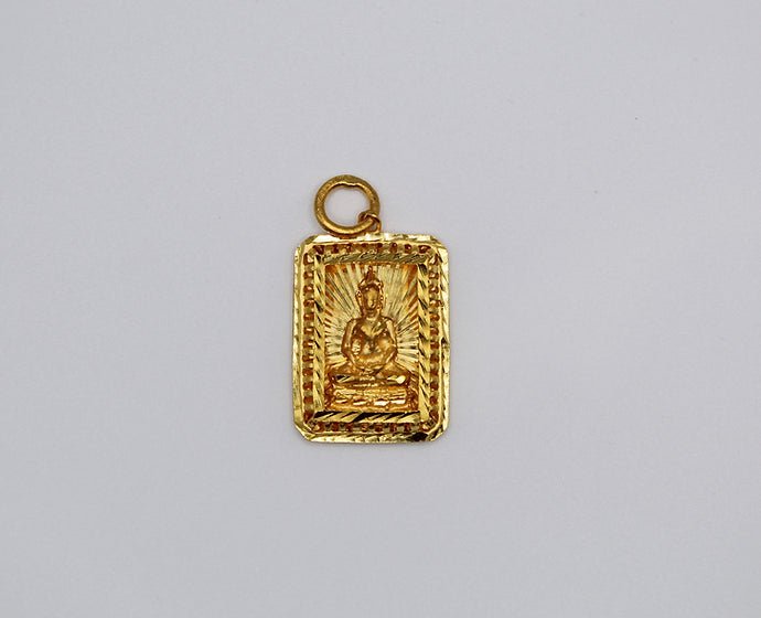 Pure 24k 999 Sitting Buddha Charm Pendant - Meilingbling24k Jewelry