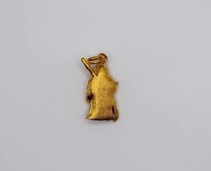 Pure 24k 999 Warrior Guan Gong Charm Pendant - Meilingbling24k Jewelry