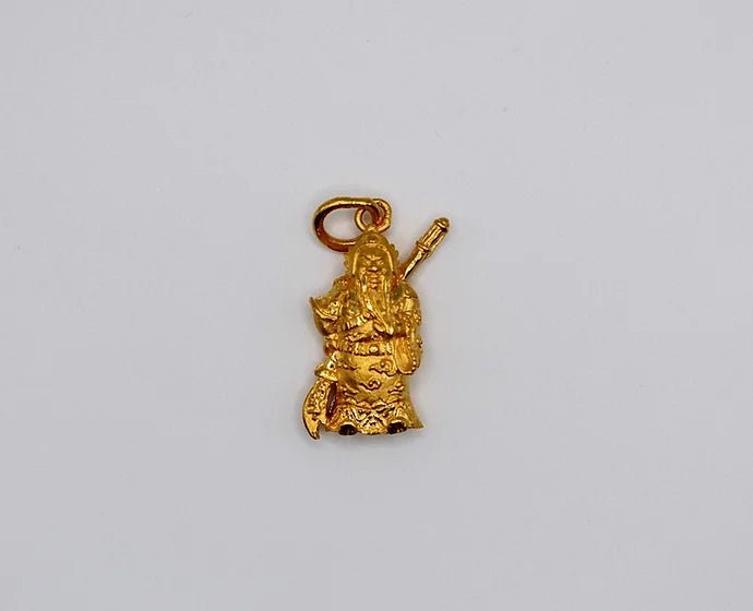 Pure 24k 999 Warrior Guan Gong Charm Pendant - Meilingbling24k Jewelry