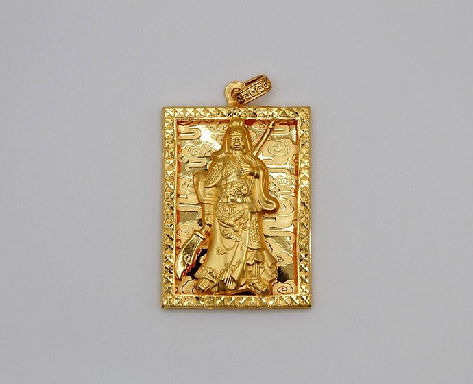 Pure 24k 999 Warrior Guan Gong Pendant - Meilingbling24k Jewelry